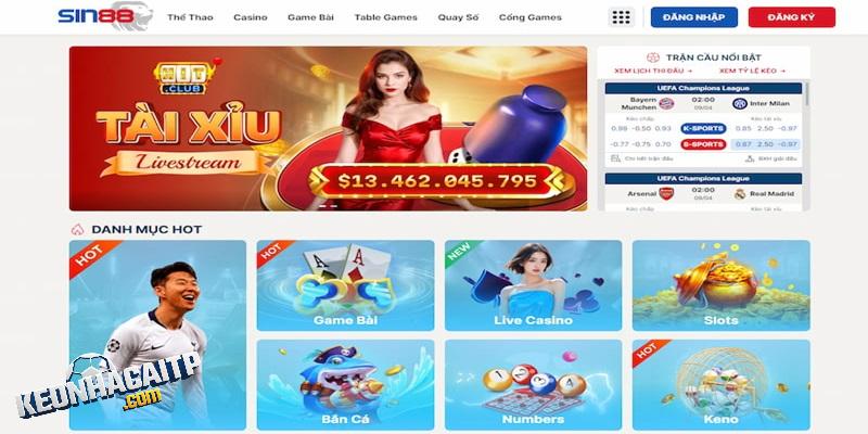 SIN88 nổi tiếng nhờ những tựa game nào?