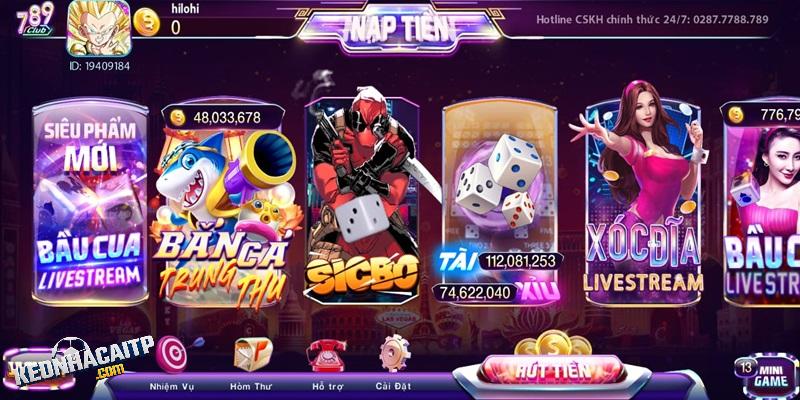 Những trò chơi hấp dẫn tại 789CLUB