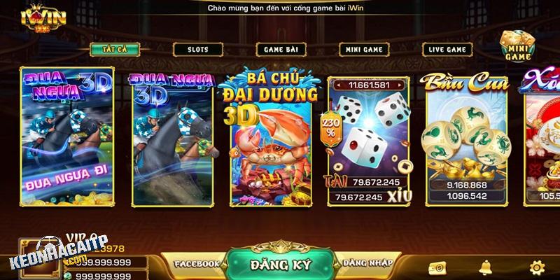 Một số trò chơi nên thử tại cổng game IWIN
