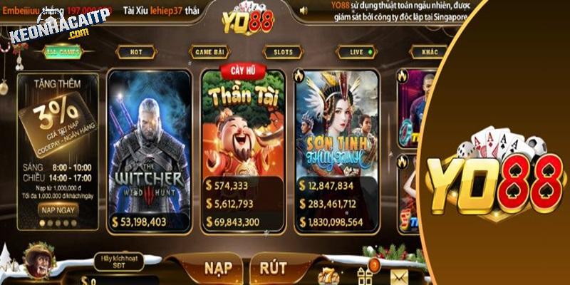 Danh mục các trò chơi đáng thử tại YO88 Danh mục các trò chơi đáng thử tại YO88